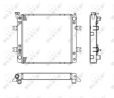 Radiator, engine cooling NRF 52240