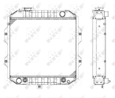 Radiator, engine cooling NRF 52259