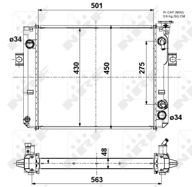 NRF 52296A Radiator, engine cooling