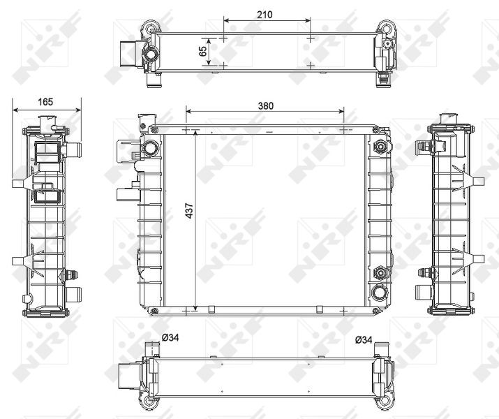 NRF 52298 Radiator, engine cooling