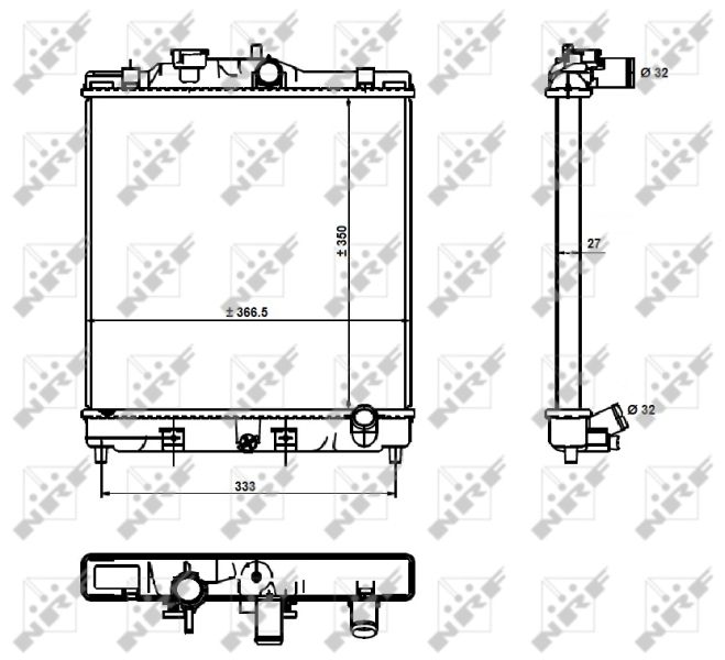 NRF 526356 Radiator, engine cooling