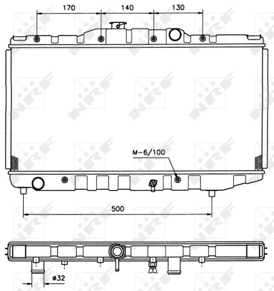 NRF 526711 Radiator, engine cooling