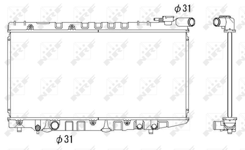 NRF 526712 Radiator, engine cooling