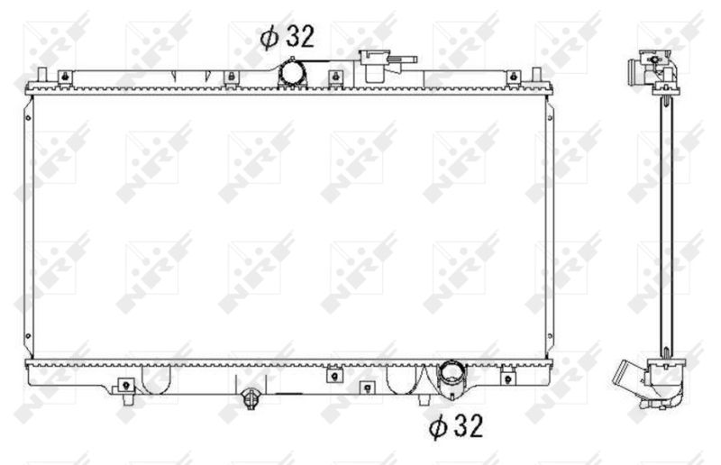 NRF 526717 Radiator, engine cooling