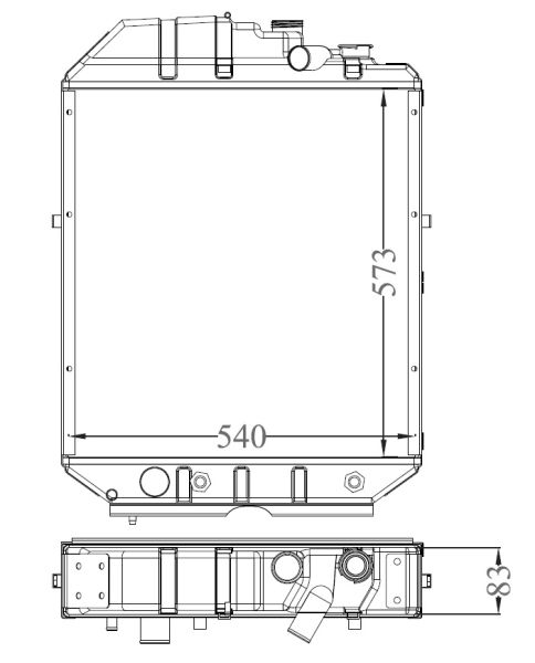 NRF 530001 Radiator, engine cooling