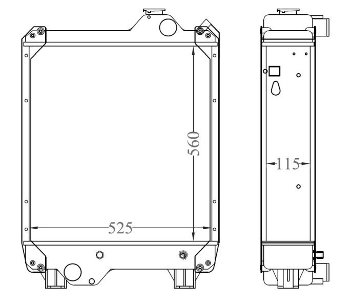 NRF 530002 Radiator, engine cooling