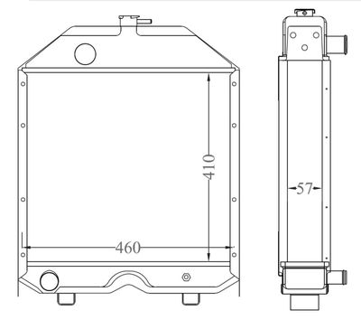 Radiator, engine cooling NRF 530003