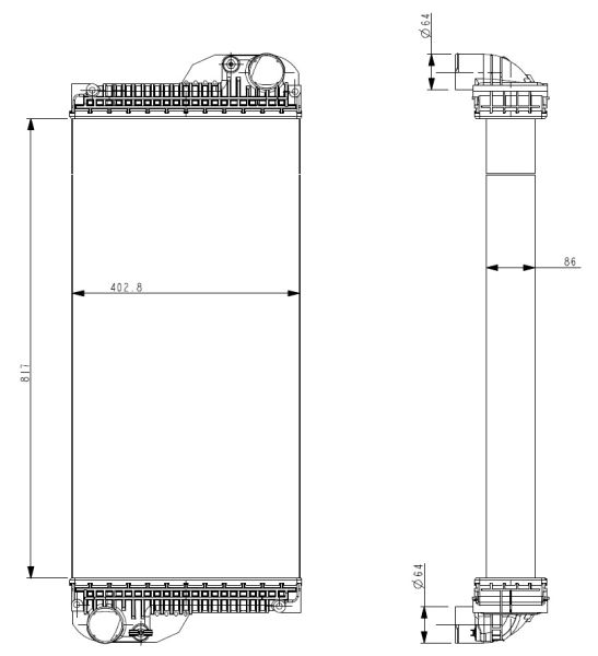 NRF 530004 Radiator, engine cooling