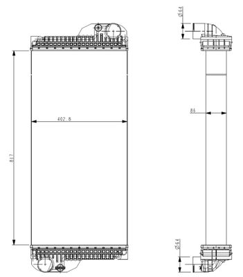 Radiator, engine cooling NRF 530005