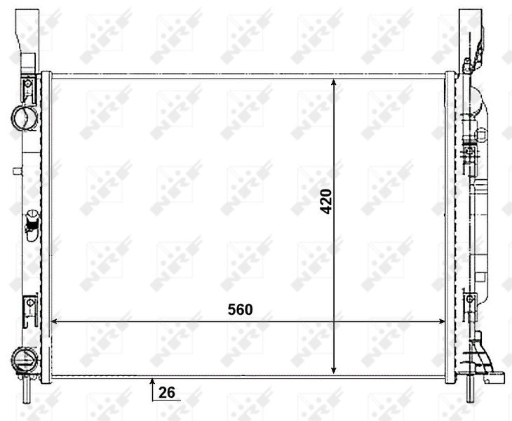NRF 53003 Radiator, engine cooling