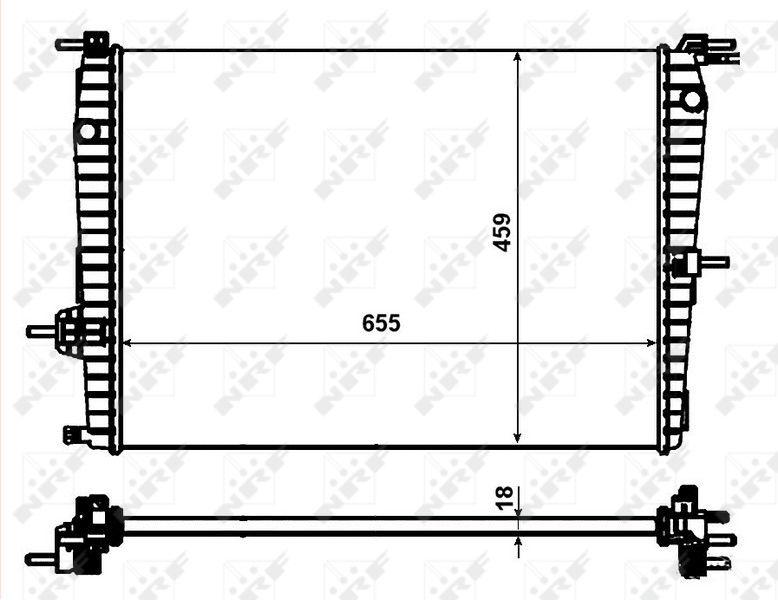NRF 53011 Radiator, engine cooling