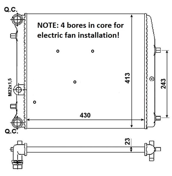 NRF 53021A Radiator, engine cooling