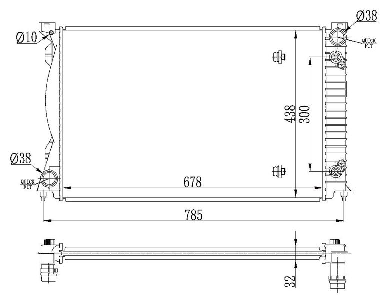 NRF 53023 Radiator, engine cooling