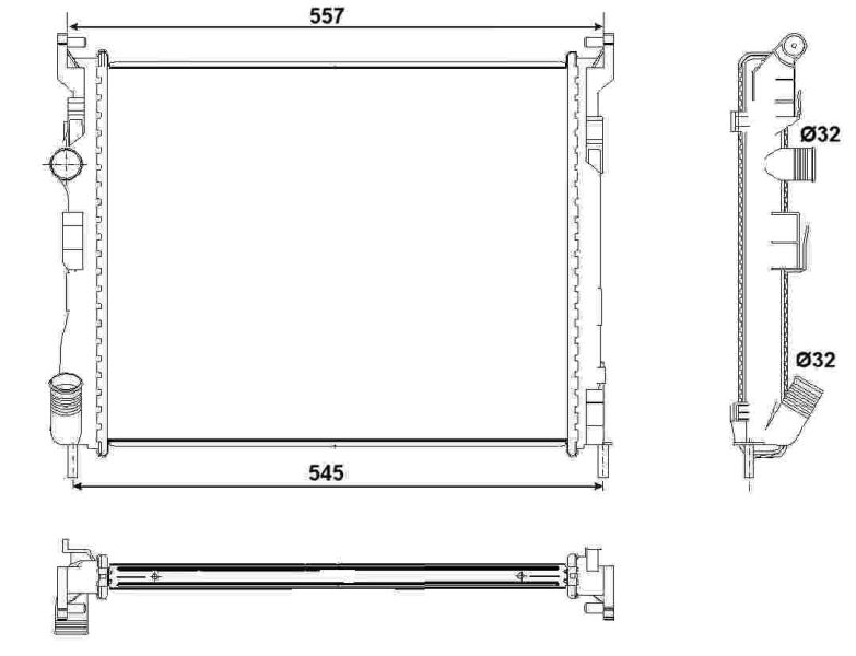 NRF 53032 Radiator, engine cooling