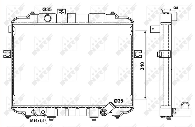 NRF 53034 Radiator, engine cooling