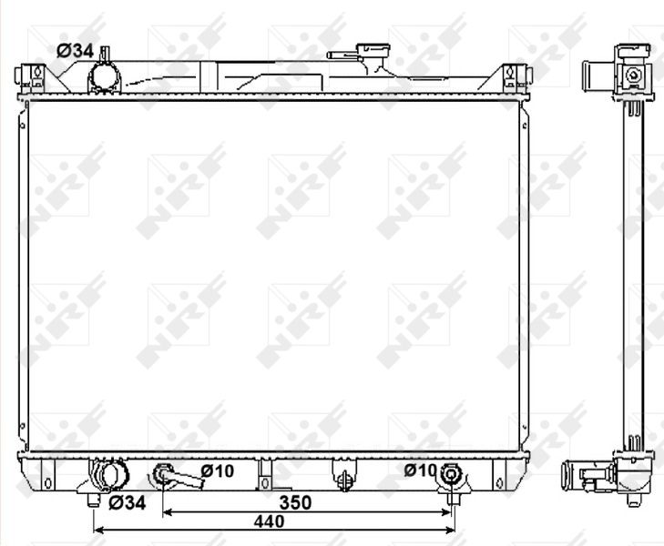 NRF 53037 Radiator, engine cooling