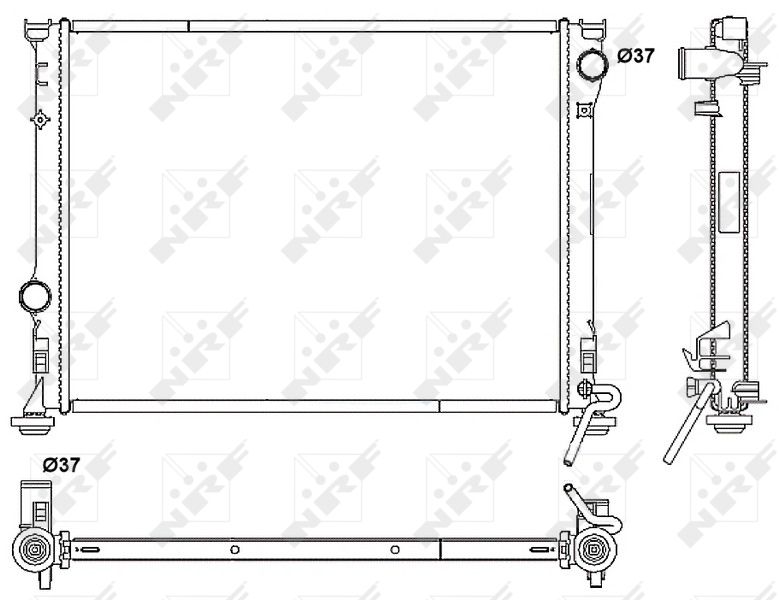 NRF 53041 Radiator, engine cooling