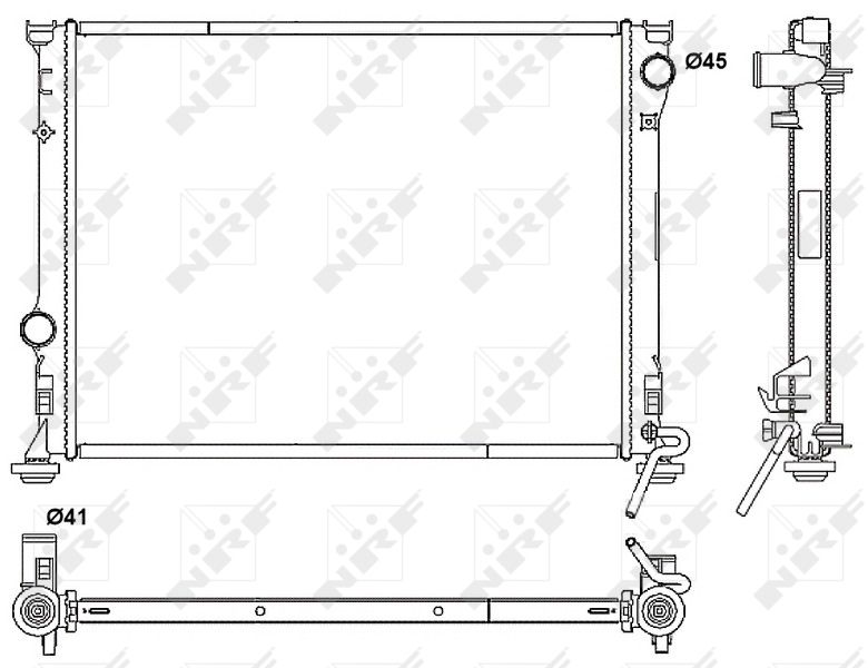 NRF 53042 Radiator, engine cooling