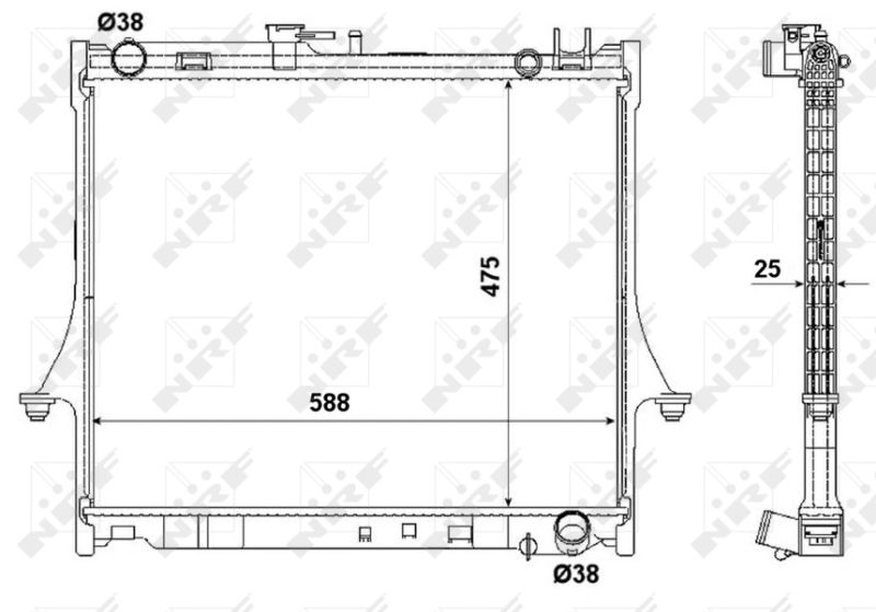 NRF 53055 Radiator, engine cooling