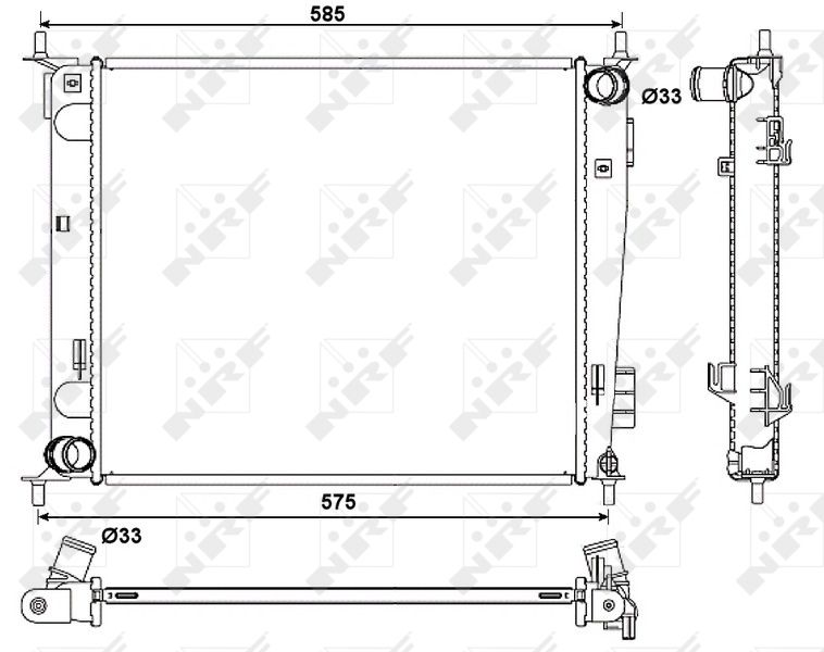 NRF 53057 Radiator, engine cooling