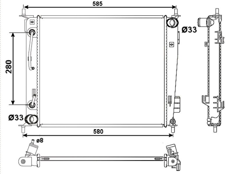 NRF 53058 Radiator, engine cooling