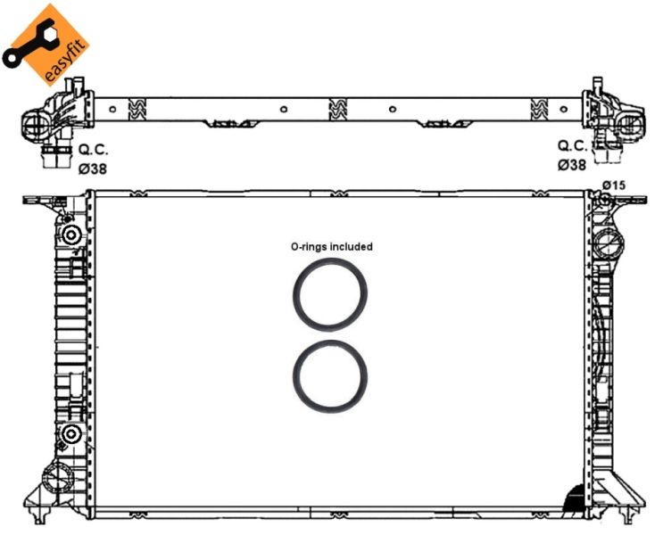 NRF 53065 Radiator, engine cooling