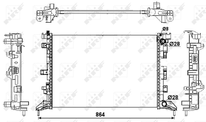 NRF 53066 Radiator, engine cooling