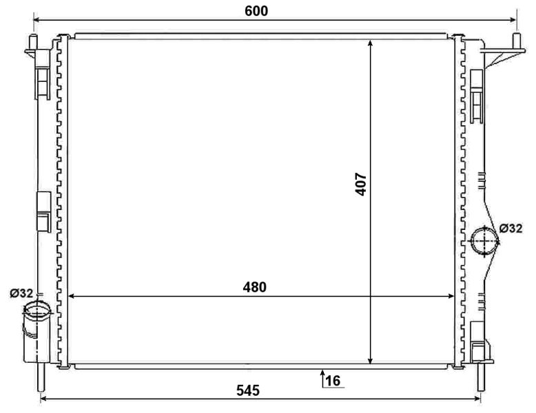 NRF 53069A Radiator, engine cooling