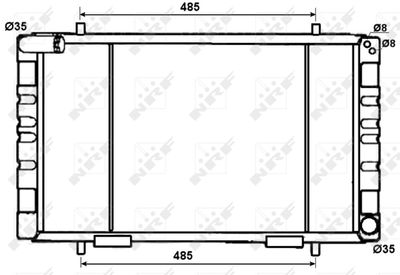 Radiator, engine cooling NRF 53070
