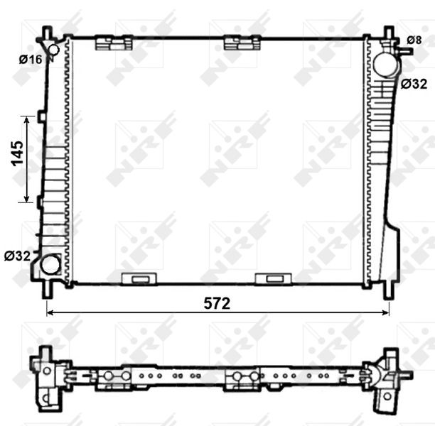 NRF 53077 Radiator, engine cooling