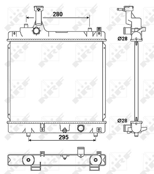 NRF 53078 Radiator, engine cooling
