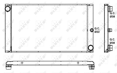 Radiator, engine cooling NRF 53091