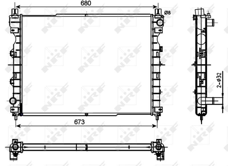 NRF 53096 Radiator, engine cooling