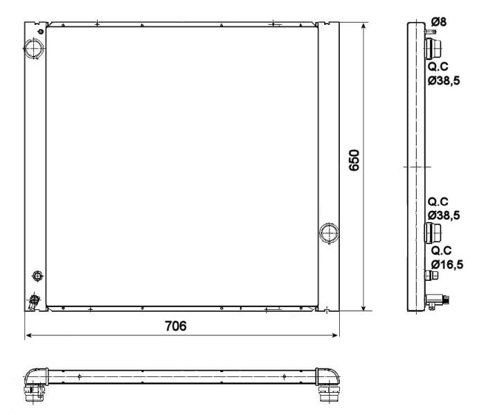 NRF 53099 Radiator, engine cooling