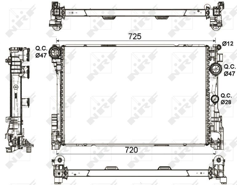 NRF 53113 Radiator, engine cooling