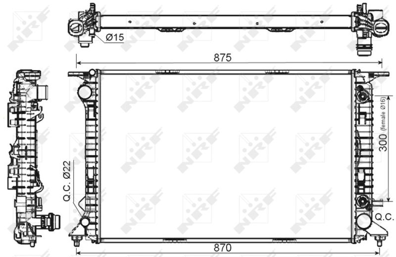 NRF 53116 Radiator, engine cooling