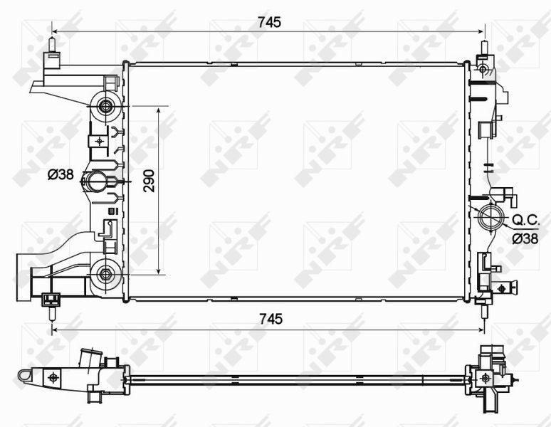 NRF 53122 Radiator, engine cooling