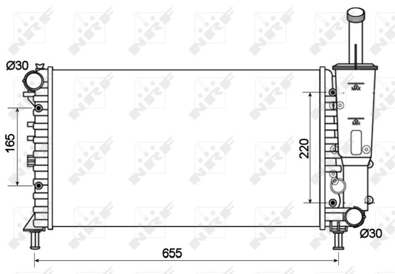NRF 53124 Radiator, engine cooling