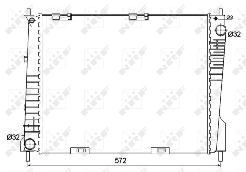 NRF 53125 Radiator, engine cooling
