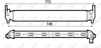 Radiator, engine cooling NRF 53126
