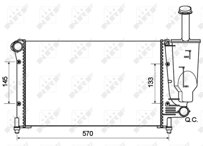 NRF 53128A Radiator, engine cooling