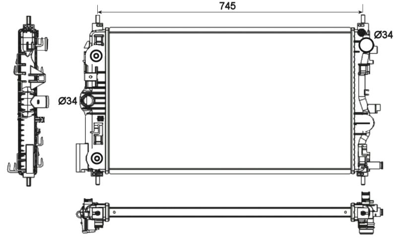 NRF 53131 Radiator, engine cooling