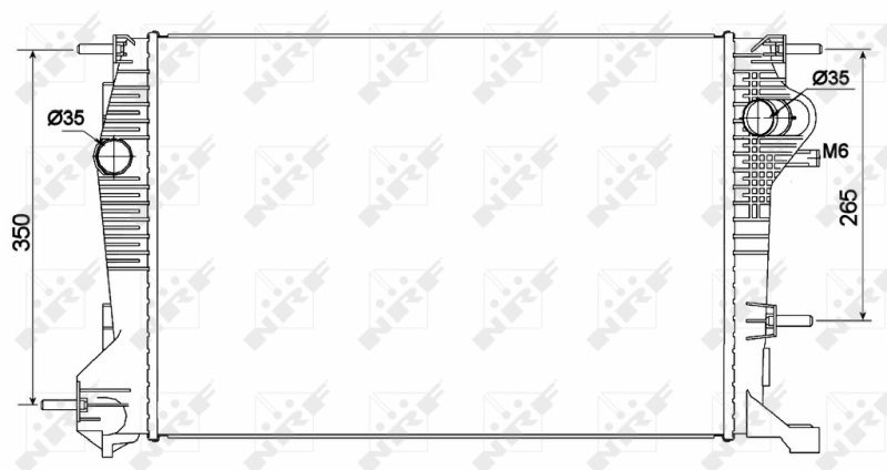 NRF 53136 Radiator, engine cooling