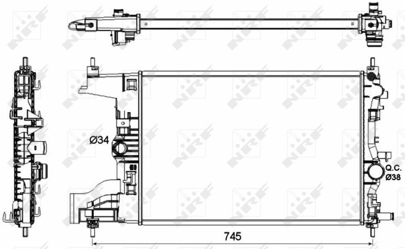NRF 53148 Radiator, engine cooling