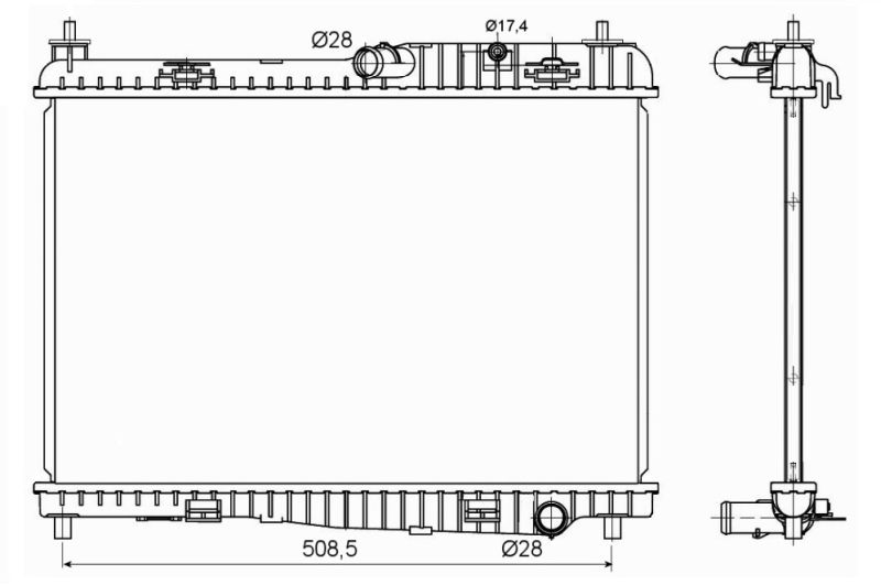 NRF 53152 Radiator, engine cooling