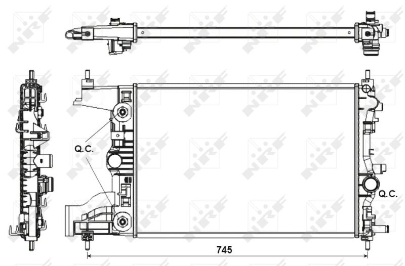 NRF 53153 Radiator, engine cooling