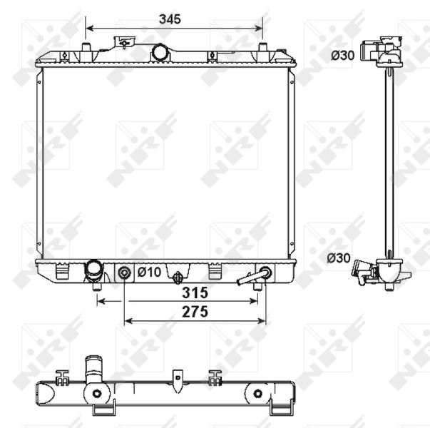 NRF 53158 Radiator, engine cooling