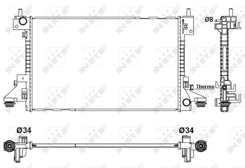 NRF 53160 Radiator, engine cooling