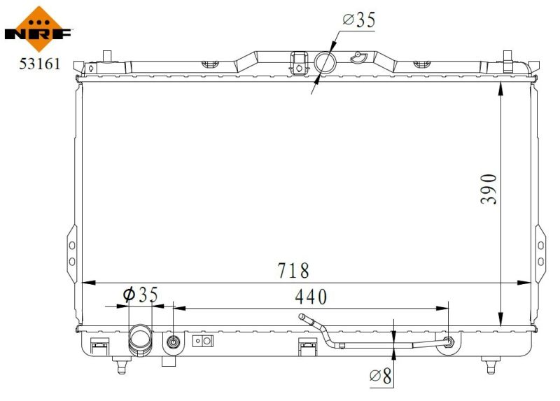 NRF 53161 Radiator, engine cooling