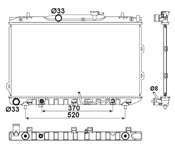 NRF 53162 Radiator, engine cooling